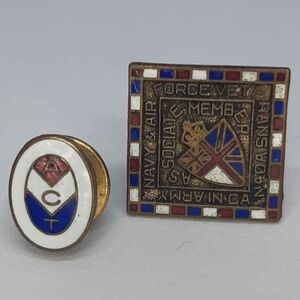 Vintage Navy and Air Force Veteran Pins